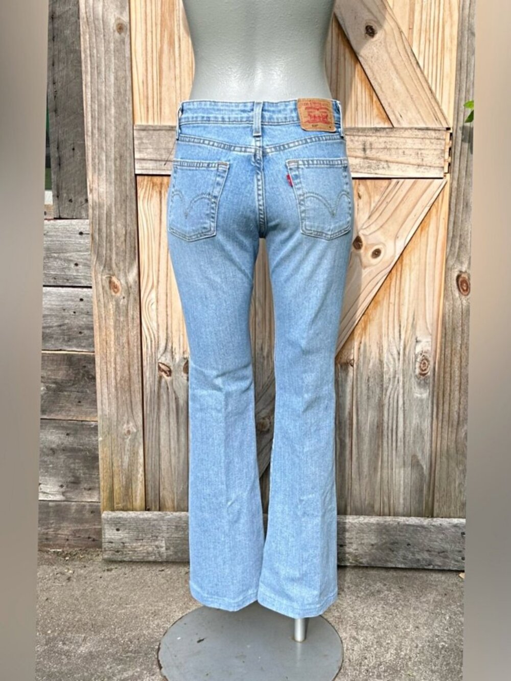 Vintage Y2K Levis 519 Light Wash Denim Low Stretch Flare Jeans~3~